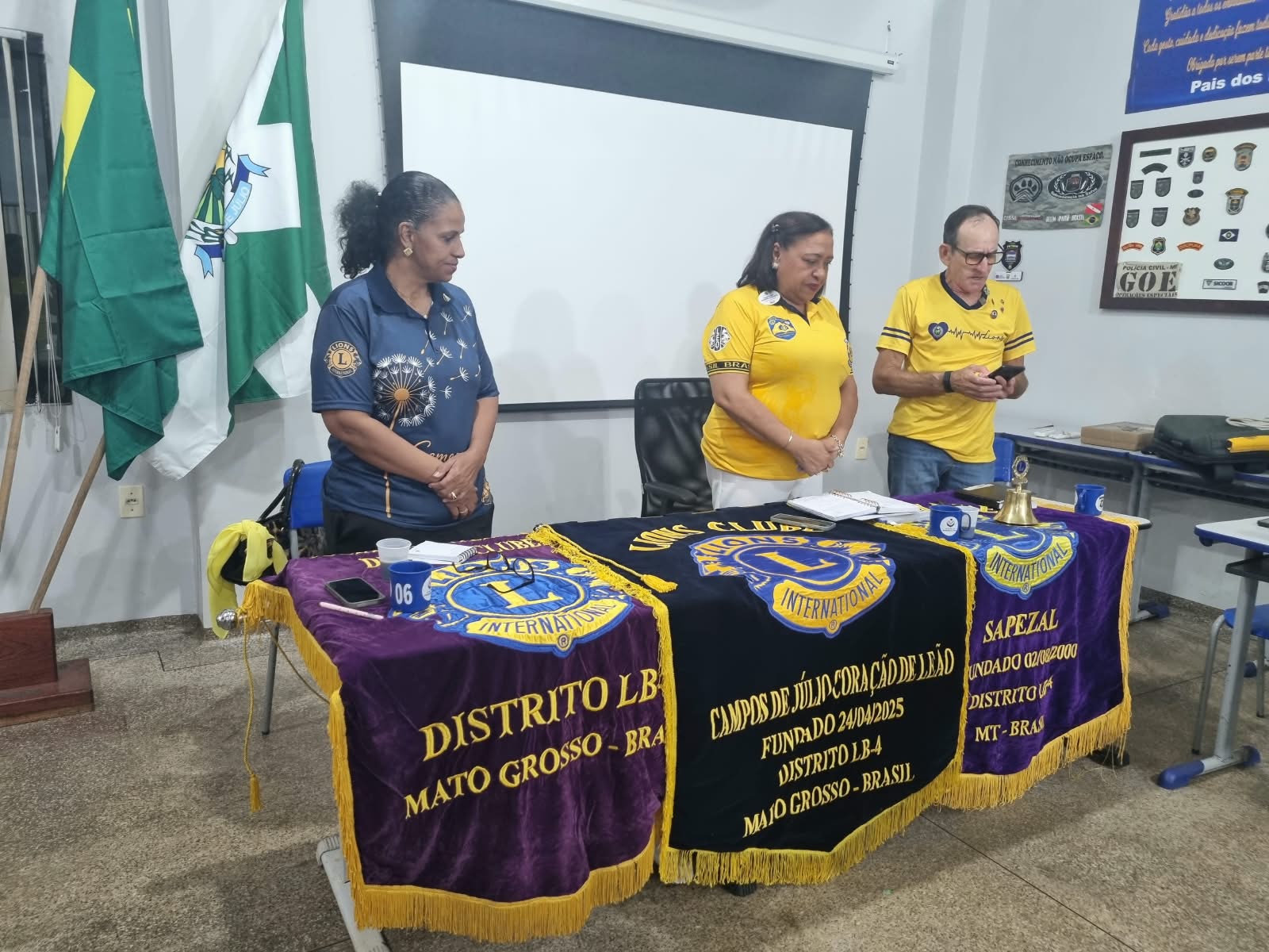 Governadora Francileide visita Lions Clube Campos de Júlio