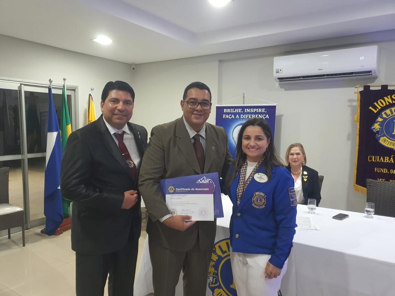 Governadora Cintia prestigia posse da nova diretoria do Lions Clube Cuiabá Norte