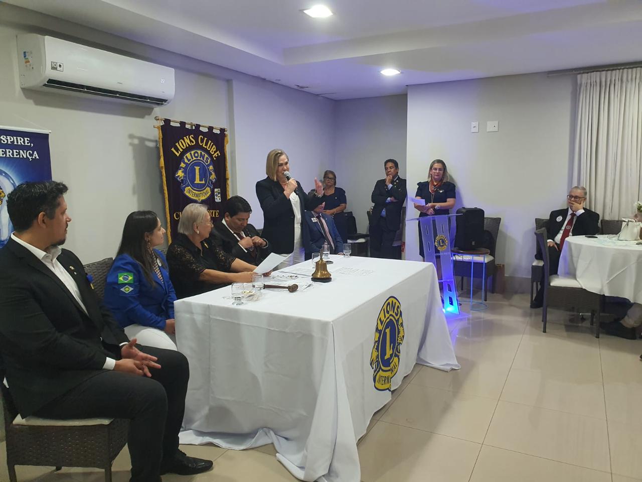 Governadora Cintia prestigia posse da nova diretoria do Lions Clube Cuiabá Norte