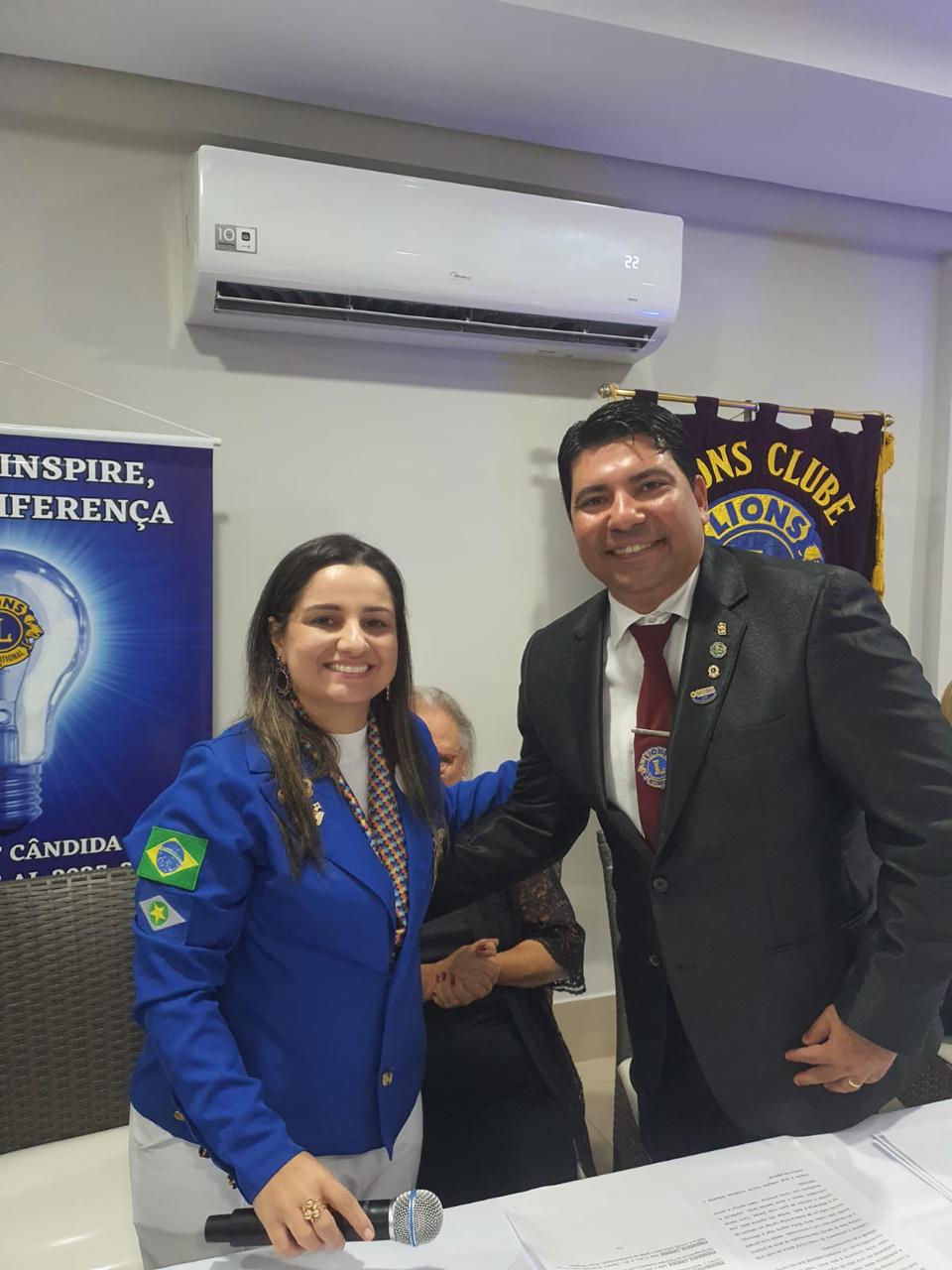 Governadora Cintia prestigia posse da nova diretoria do Lions Clube Cuiabá Norte