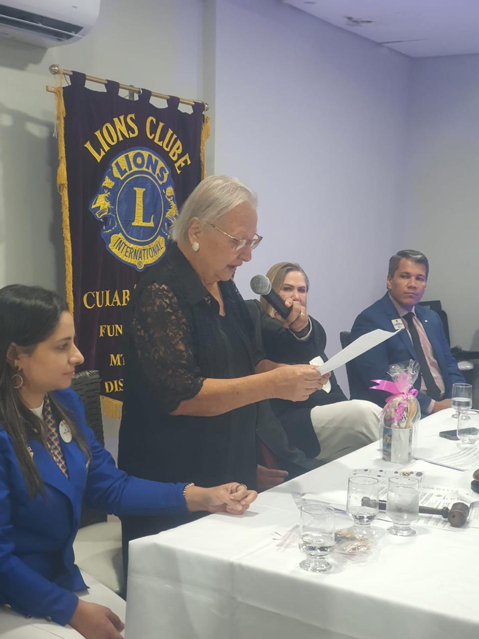 Governadora Cintia prestigia posse da nova diretoria do Lions Clube Cuiabá Norte