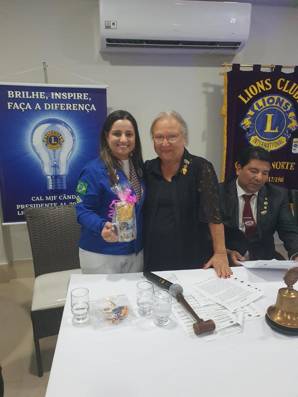 Governadora Cintia prestigia posse da nova diretoria do Lions Clube Cuiabá Norte