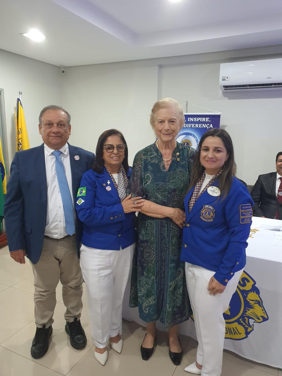 Governadora Cintia prestigia posse da nova diretoria do Lions Clube Cuiabá Norte
