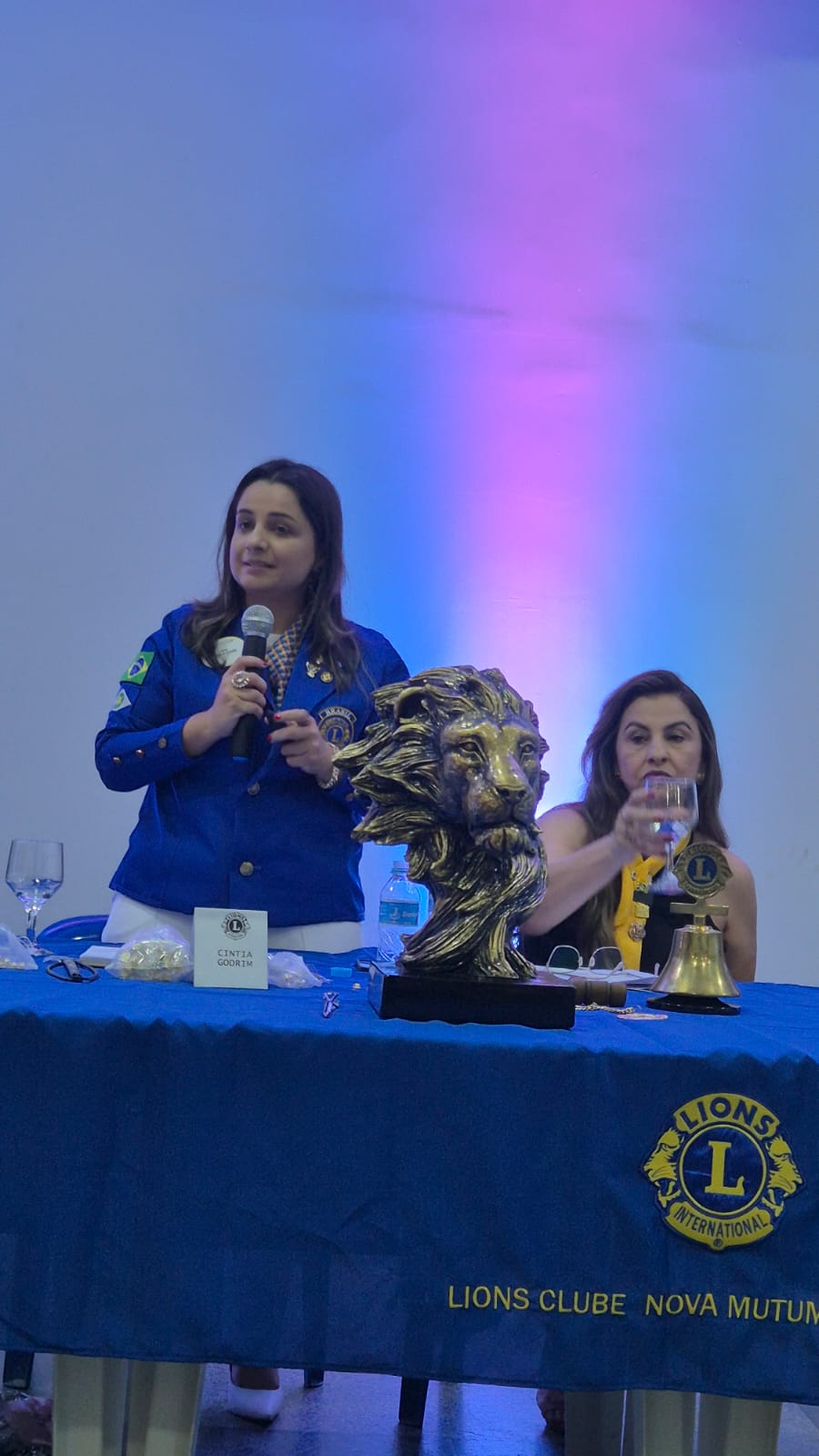 Governadora Cintia iniciou em Nova Mutum sua jornada de visitas aos Clubes do Distrito LB-4