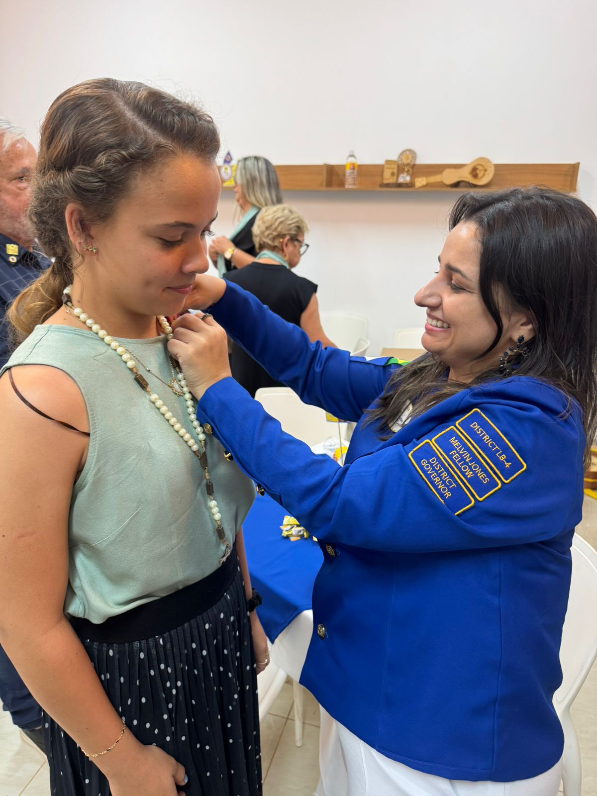 Governadora Cintia visita o Lions Clube Santiago do Norte