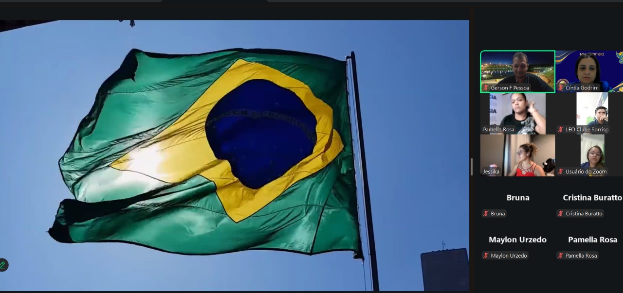 DG Cintia faz visita oficial virtual ao Lions Clube Cuiabá Rede do Bem