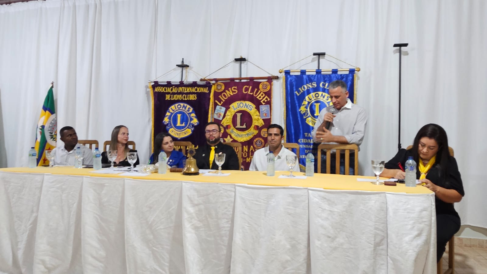 DG Cintia visitou o Lions Clube Juína e ouviu boas notícias durante o encontro