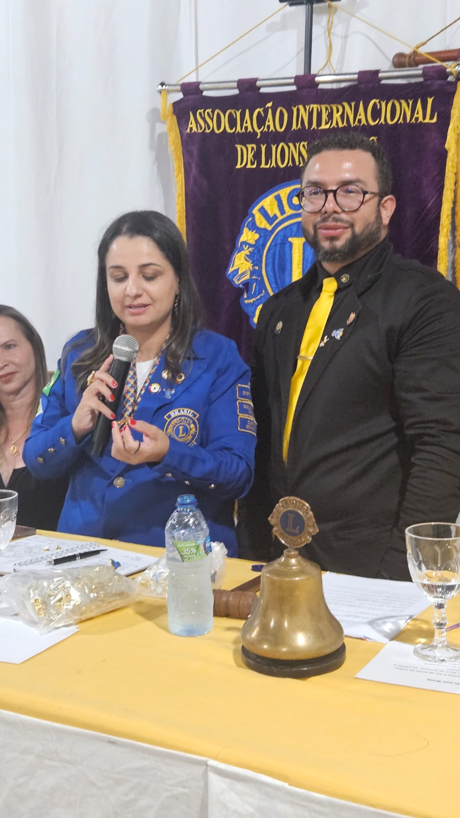DG Cintia visitou o Lions Clube Juína e ouviu boas notícias durante o encontro