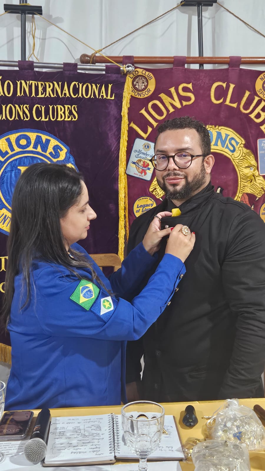 DG Cintia visitou o Lions Clube Juína e ouviu boas notícias durante o encontro