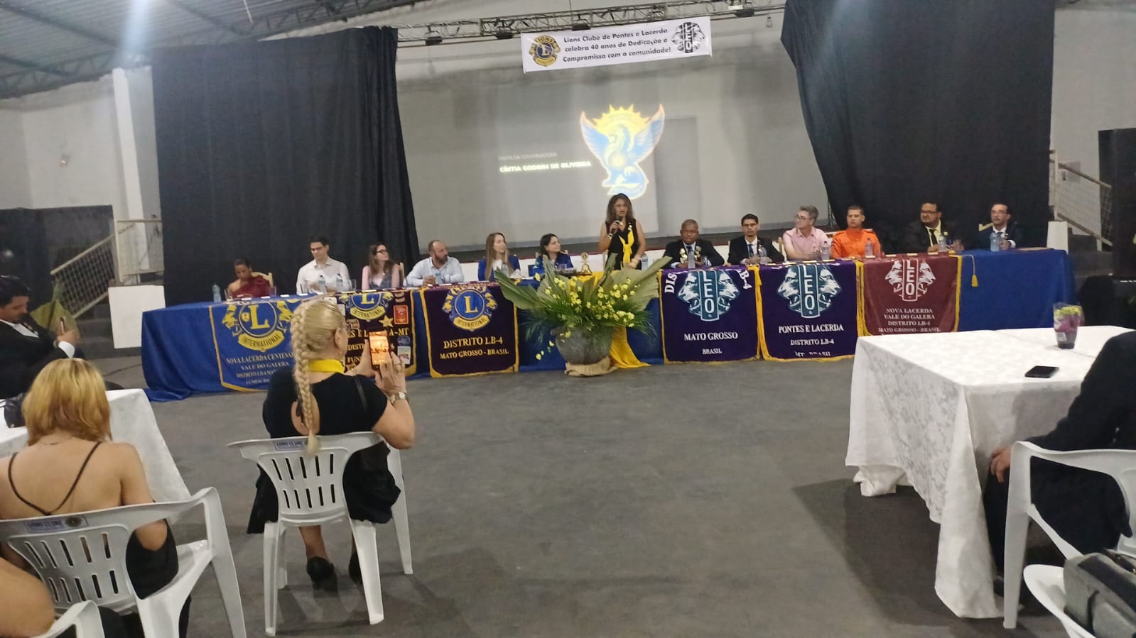 Visita da DG Cintia a Pontes e Lacerda marcou a celebração dos 40 anos de fundação do Clube