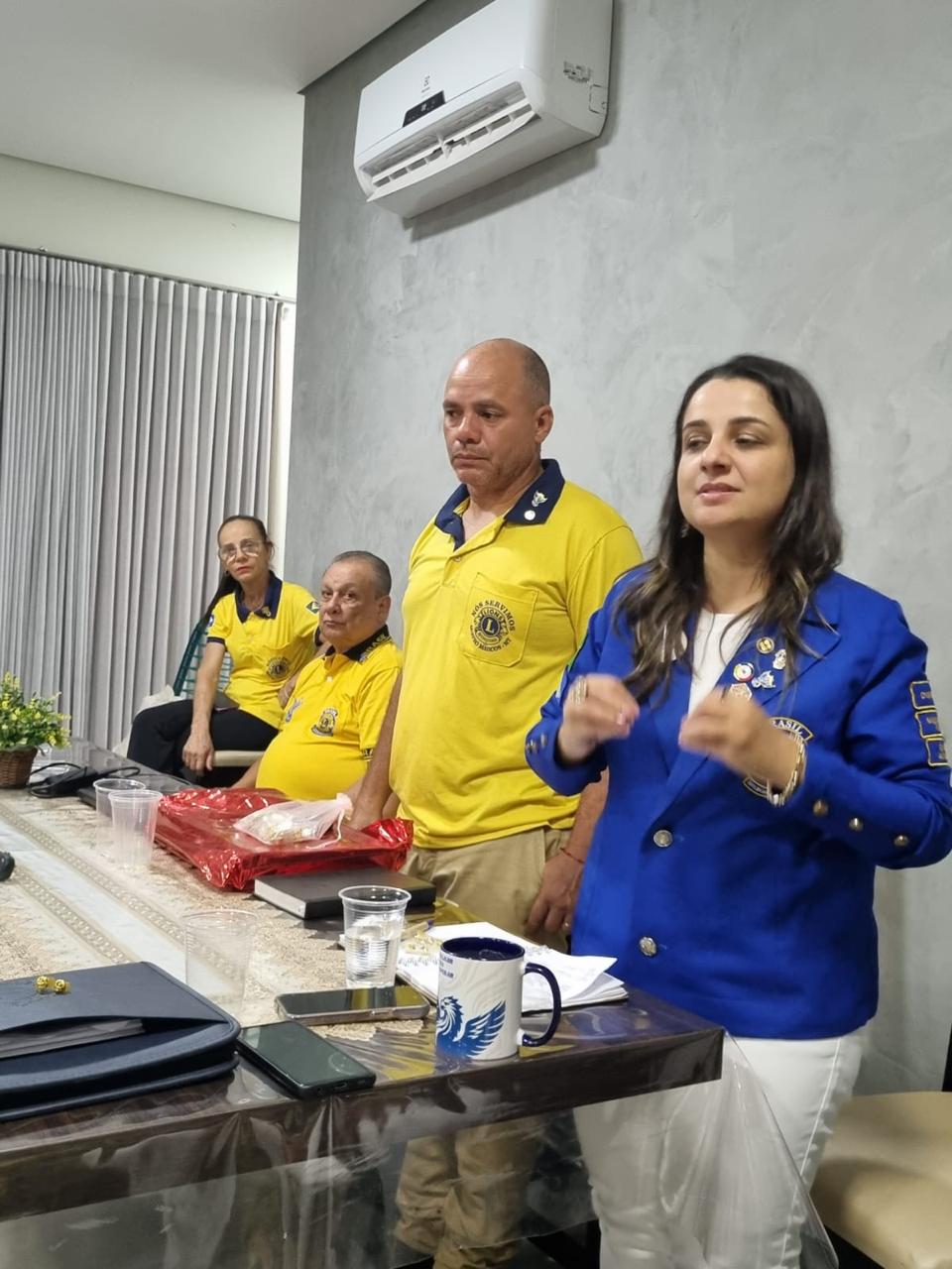 Governadora visita o Lions Clube São José dos Quatro Marcos