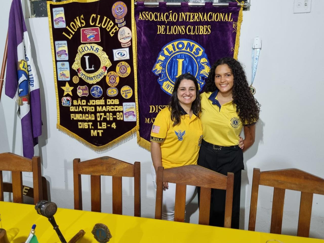 Governadora visita o Lions Clube São José dos Quatro Marcos