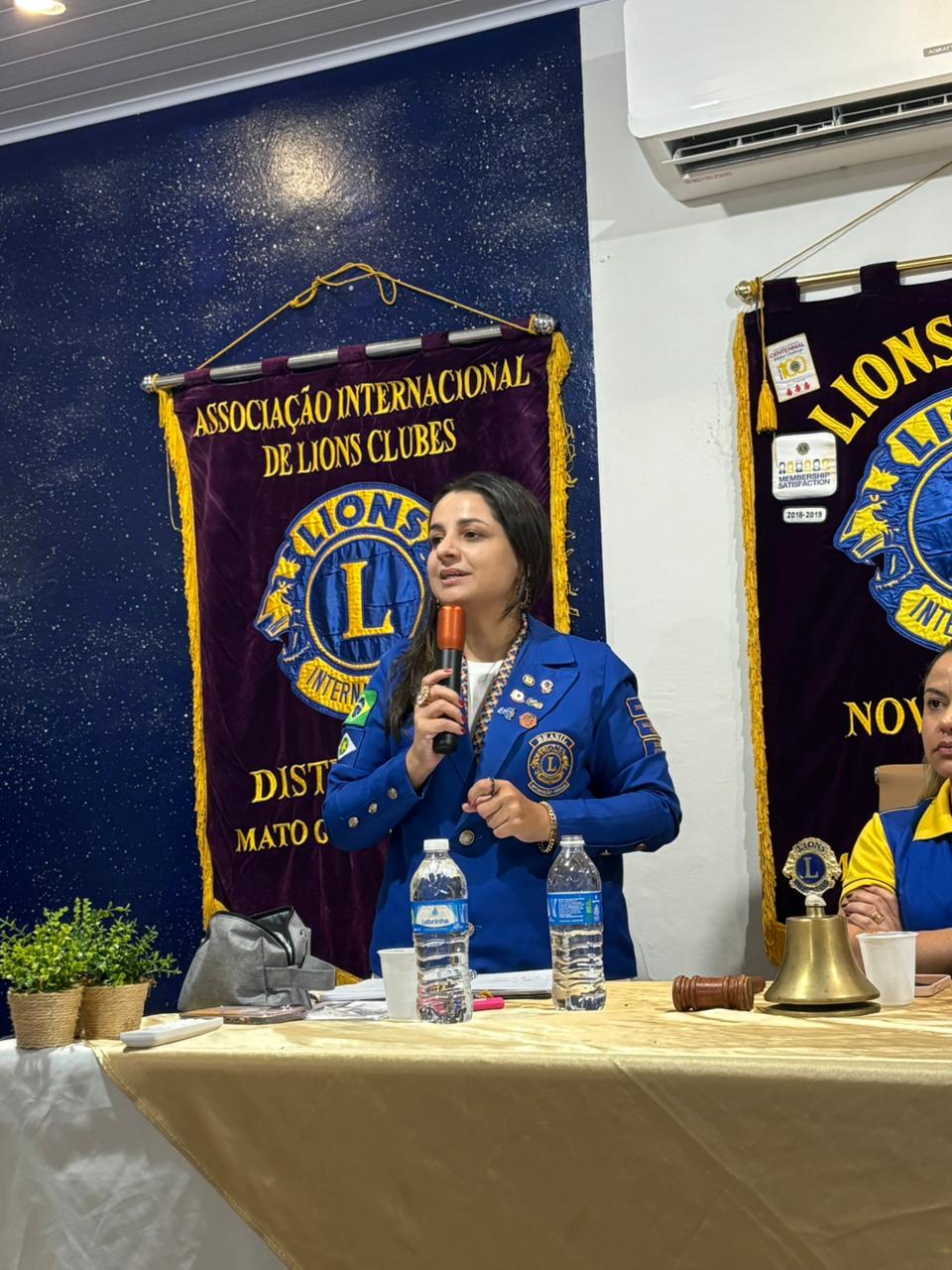 Governadora é recebida com entusiasmo e carinho pelo Lions Clube Nova Guarita