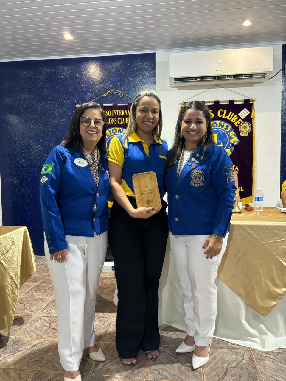 Governadora é recebida com entusiasmo e carinho pelo Lions Clube Nova Guarita
