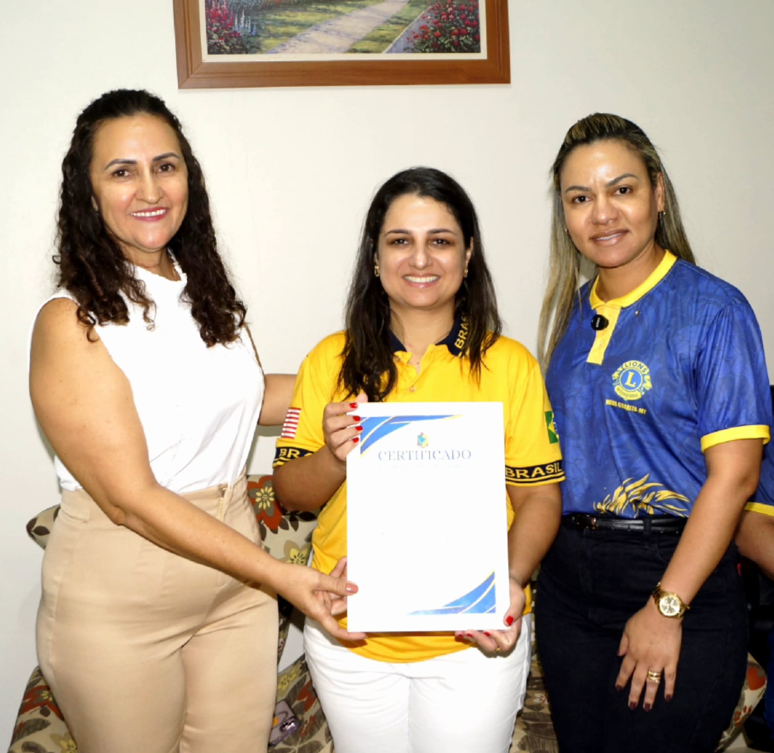 Governadora é recebida com entusiasmo e carinho pelo Lions Clube Nova Guarita
