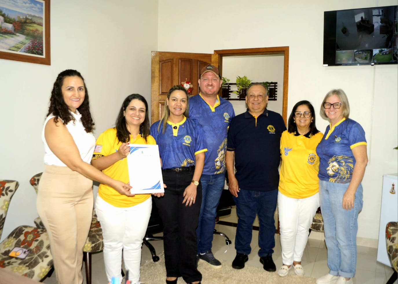 Governadora é recebida com entusiasmo e carinho pelo Lions Clube Nova Guarita
