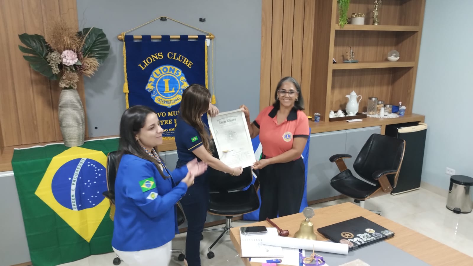Em visita oficial ao Lions Clube Novo Mundo Entre Rios, a Governadora foi recebida com muito carinho e entusiasmo