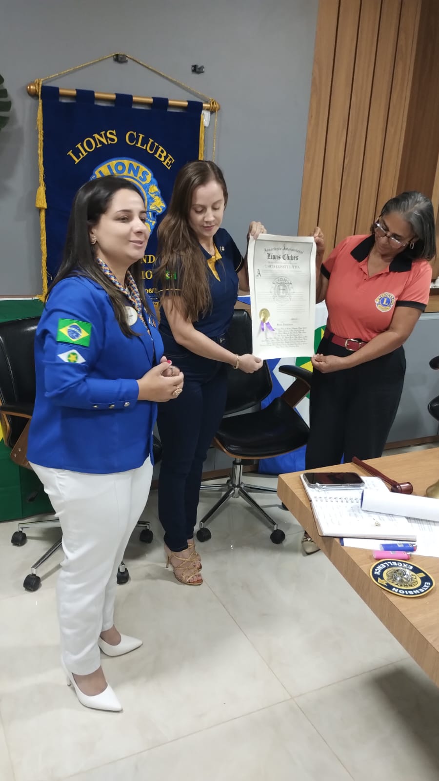Em visita oficial ao Lions Clube Novo Mundo Entre Rios, a Governadora foi recebida com muito carinho e entusiasmo