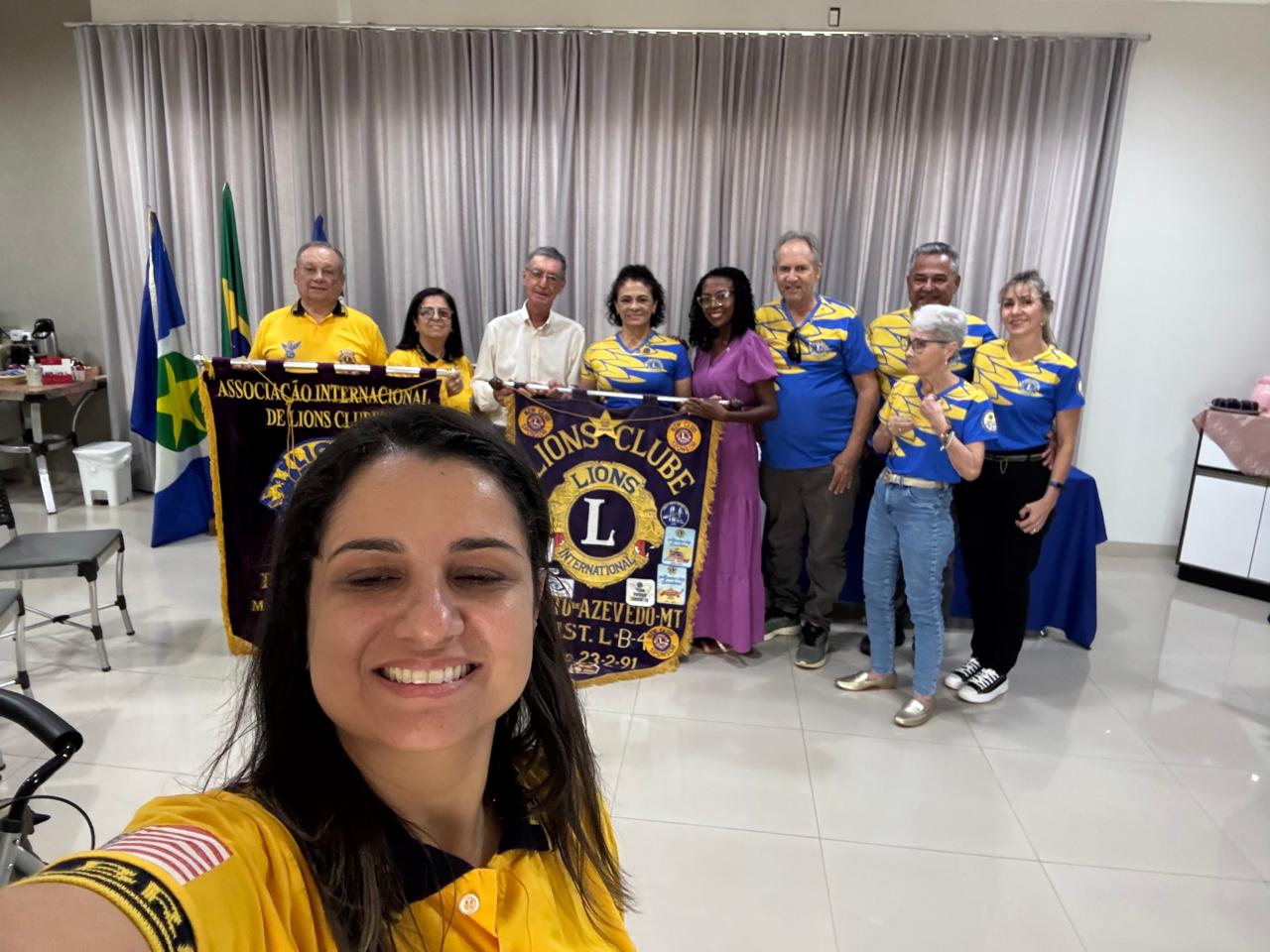 Governadora visita o Lions Clube Peixoto de Azevedo