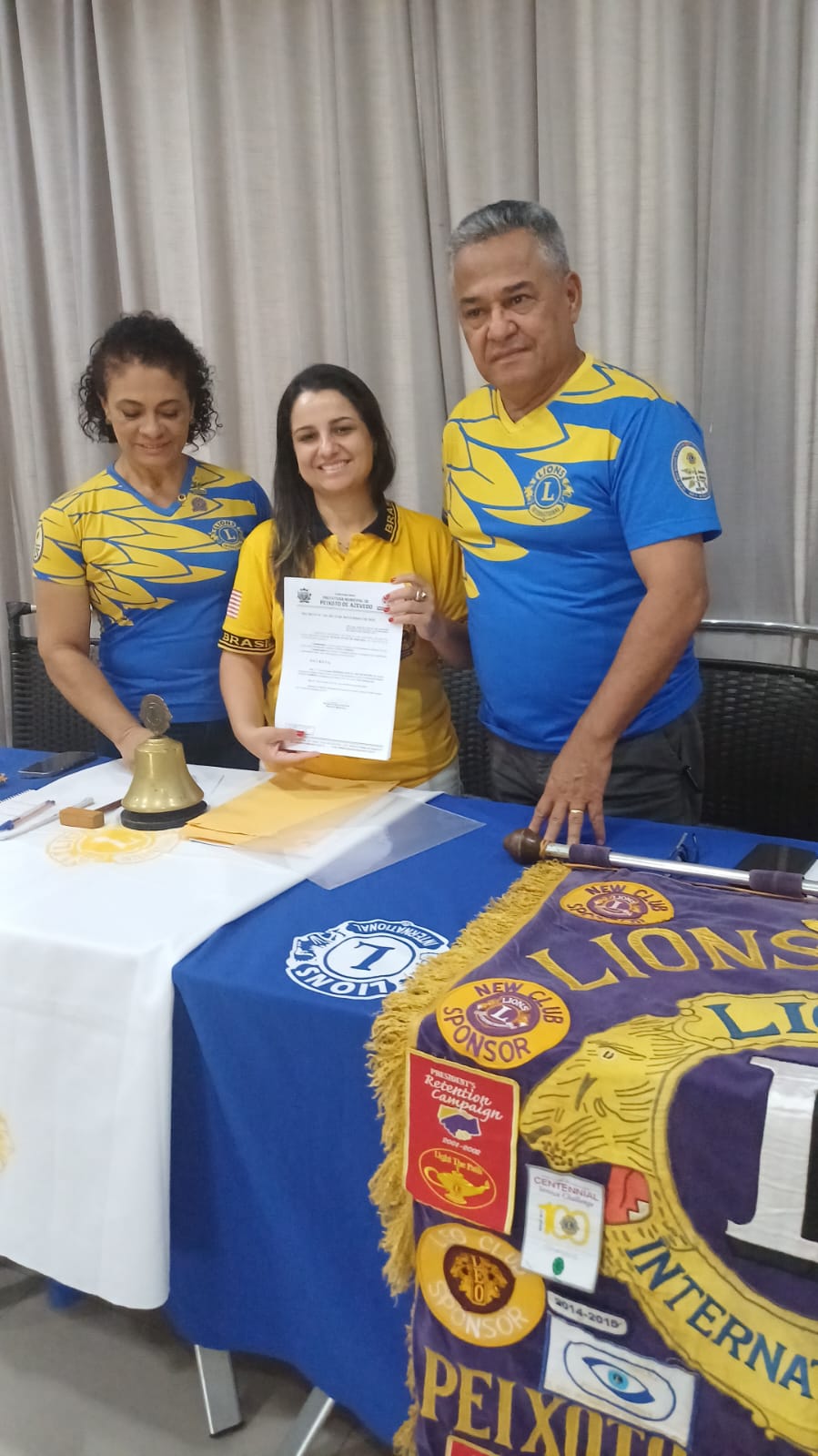 Governadora visita o Lions Clube Peixoto de Azevedo