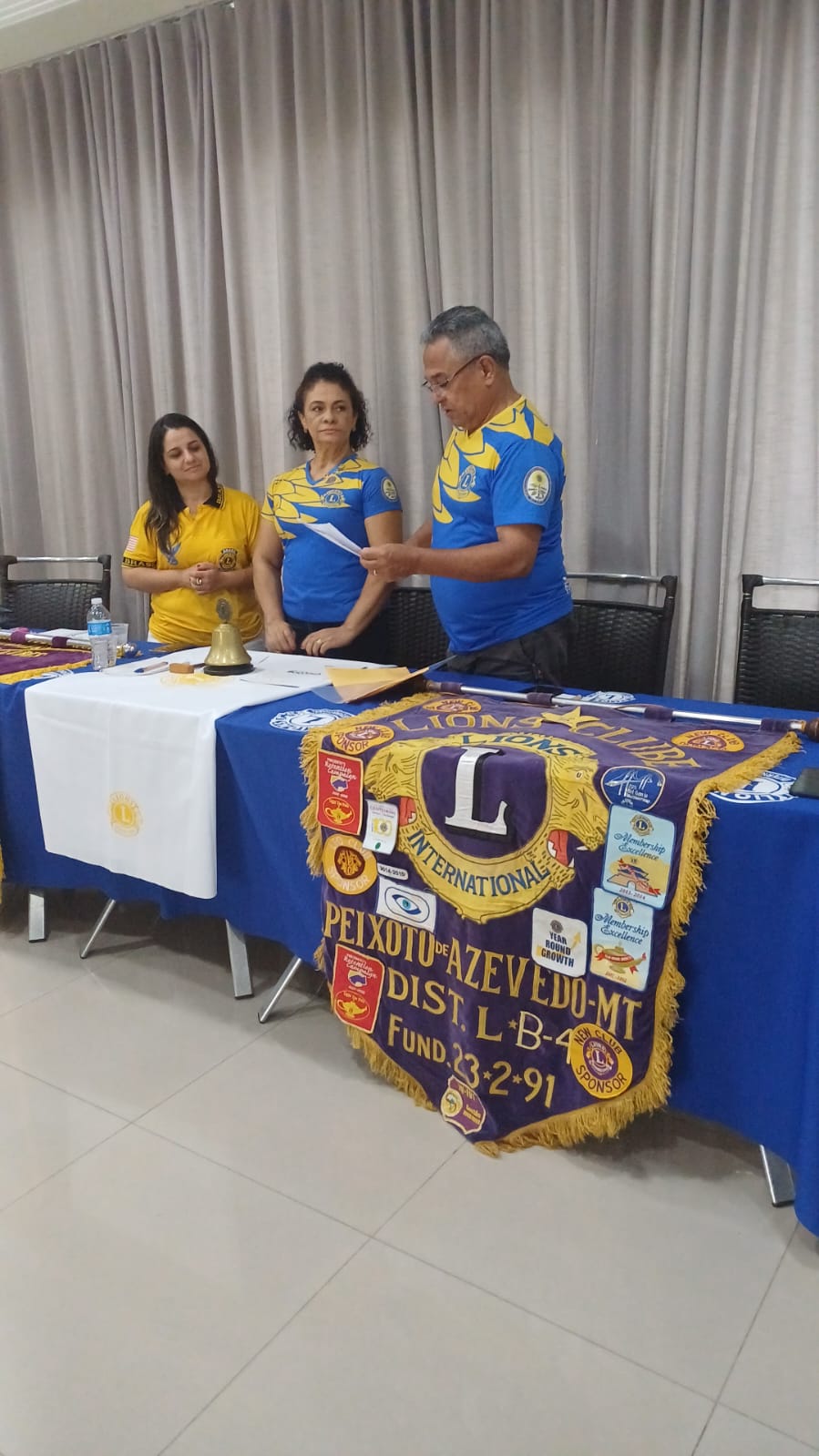 Governadora visita o Lions Clube Peixoto de Azevedo