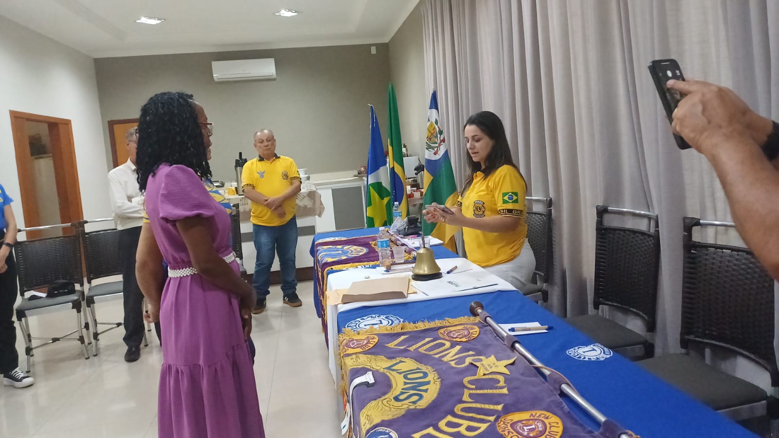 Governadora visita o Lions Clube Peixoto de Azevedo