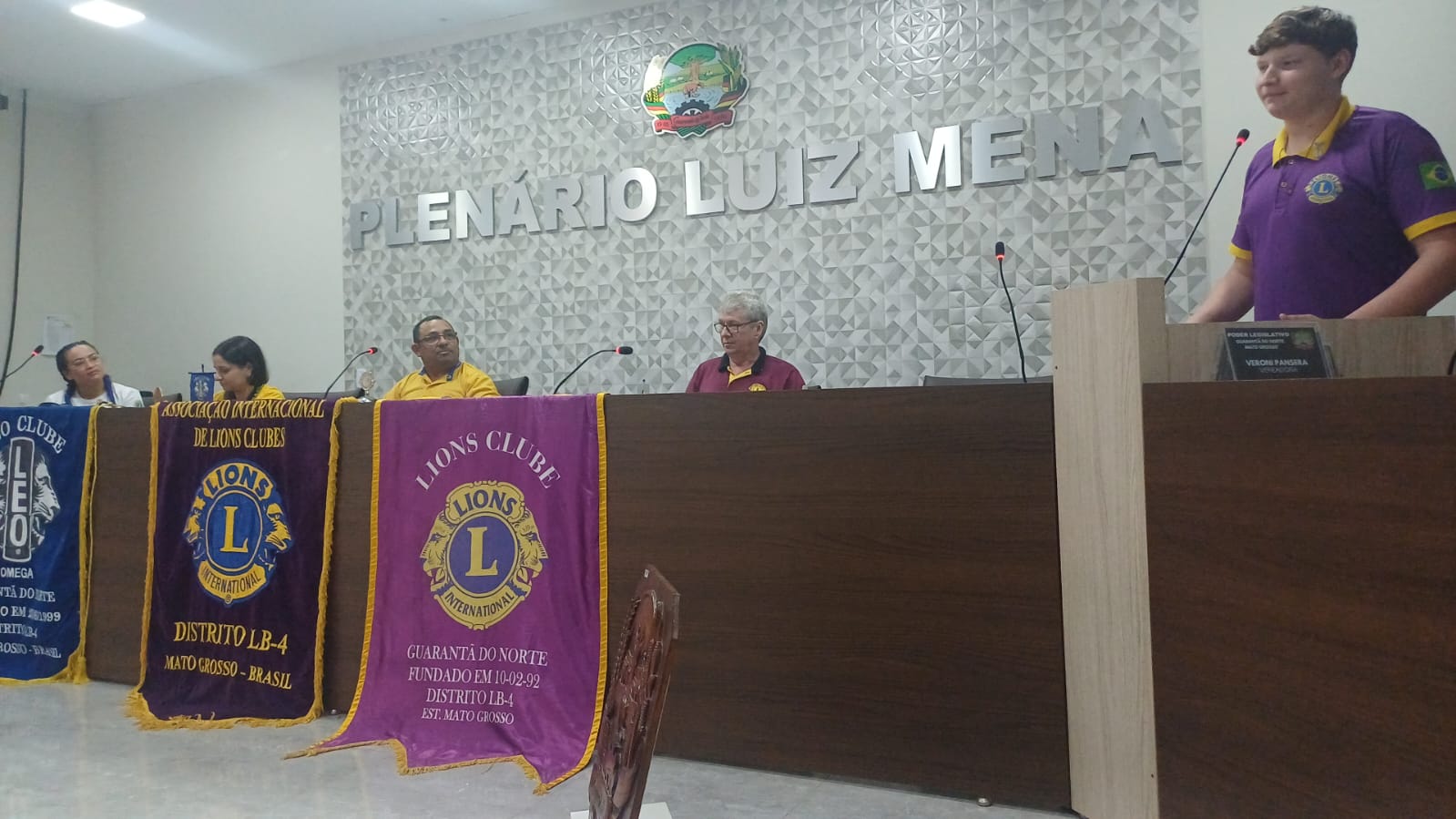 Leões e Leo de Guarantã do Norte recebem com entusiasmo a Governadora Cíntia Godrim