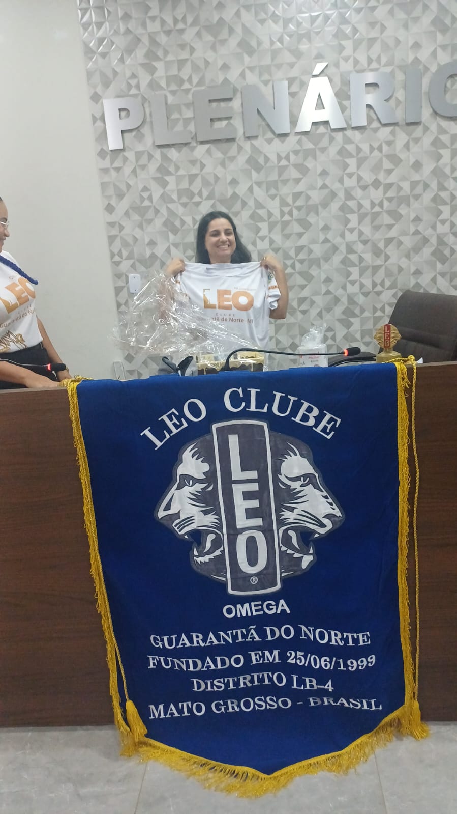 Leões e Leo de Guarantã do Norte recebem com entusiasmo a Governadora Cíntia Godrim