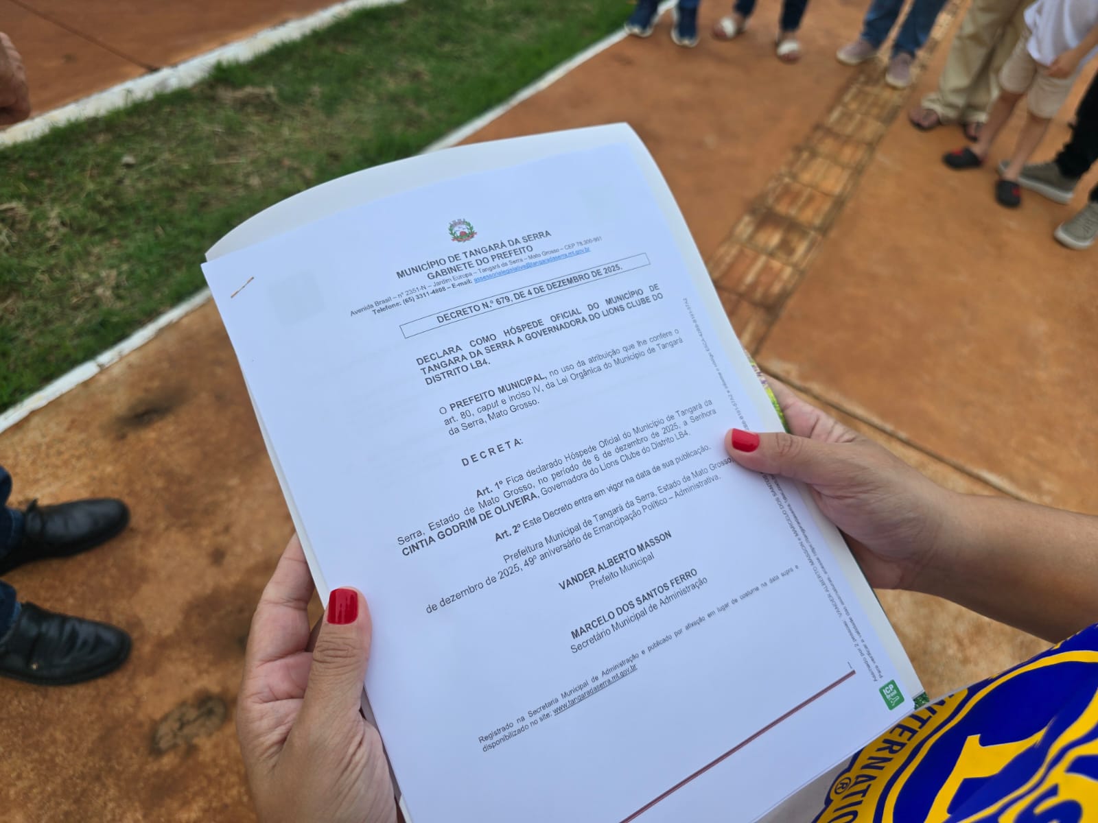 Governadora do Distrito LB-4 visita Lions e Leo Clubes de Tangará da Serra