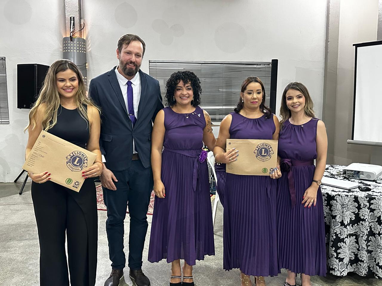 Governadora Cíntia Godrim realiza visita oficial ao Lions e Leo Clube Sorriso