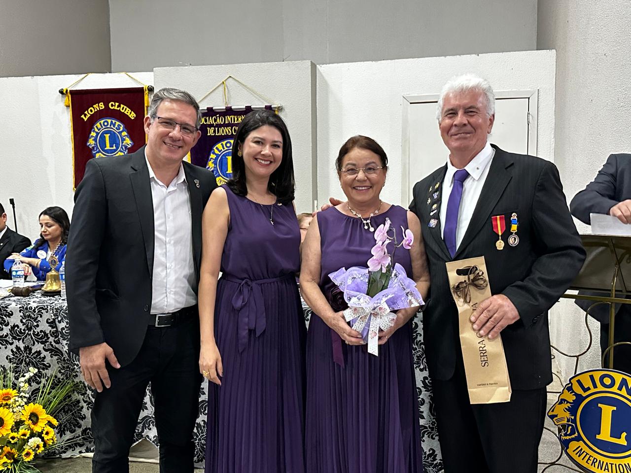 Governadora Cíntia Godrim realiza visita oficial ao Lions e Leo Clube Sorriso