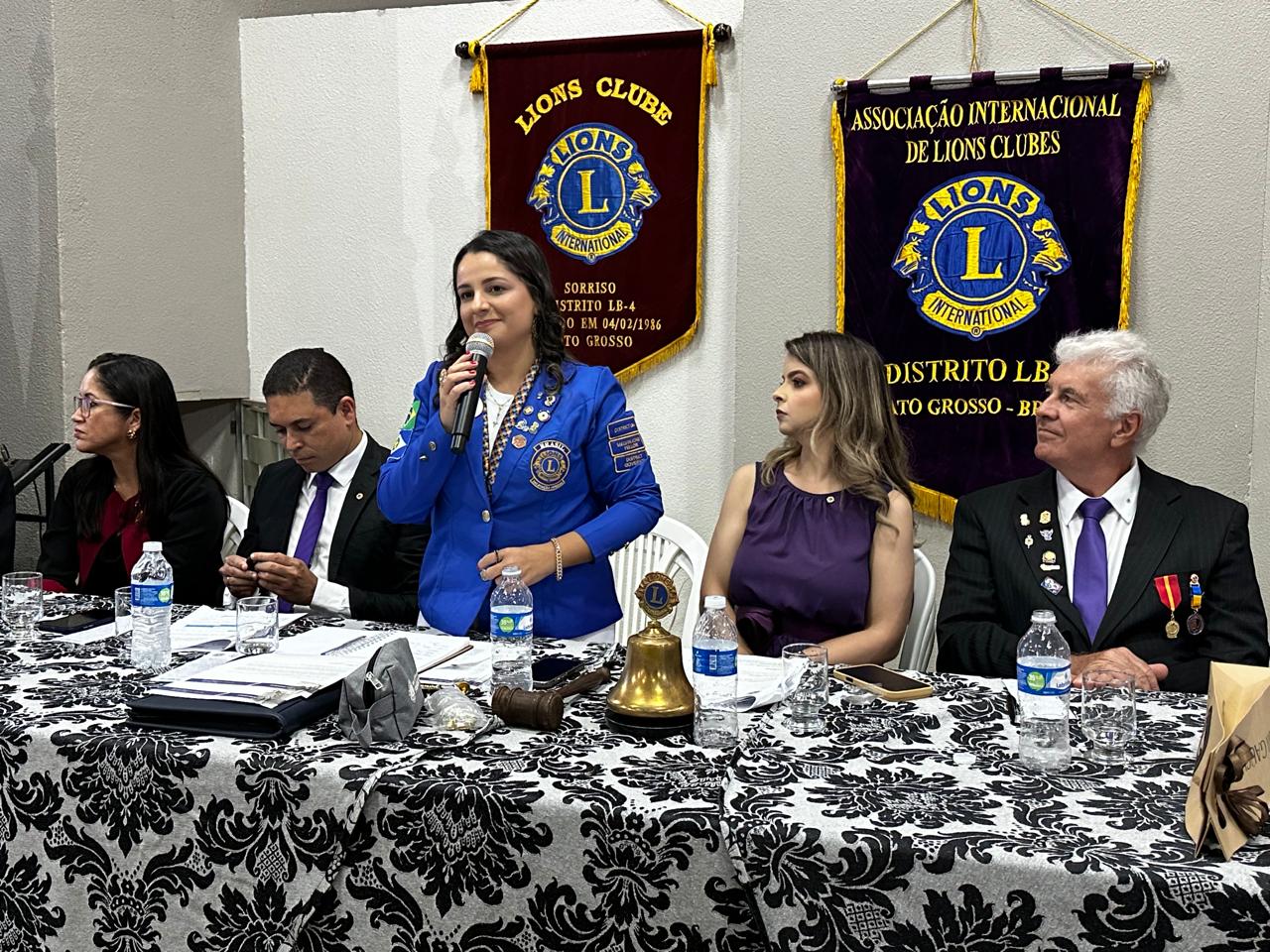 Governadora Cíntia Godrim realiza visita oficial ao Lions e Leo Clube Sorriso