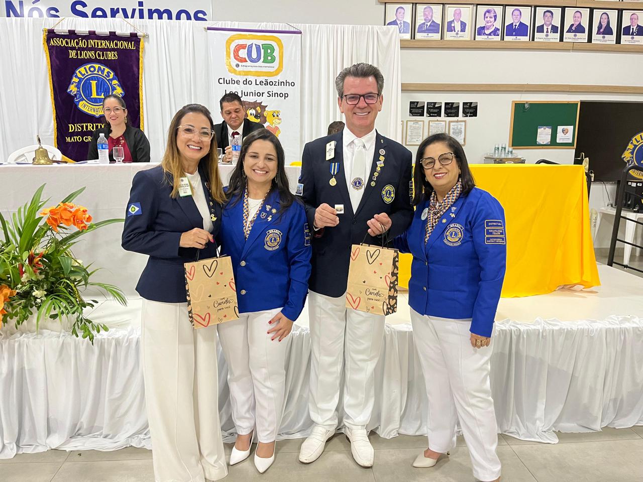 DG Cintia faz visita oficial ao Lions e Leo de Sinop