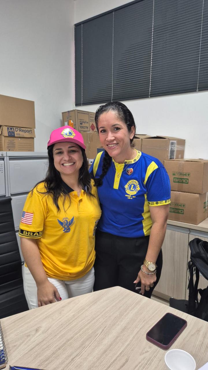 DG Cintia faz visita oficial ao Lions e Leo de Sinop