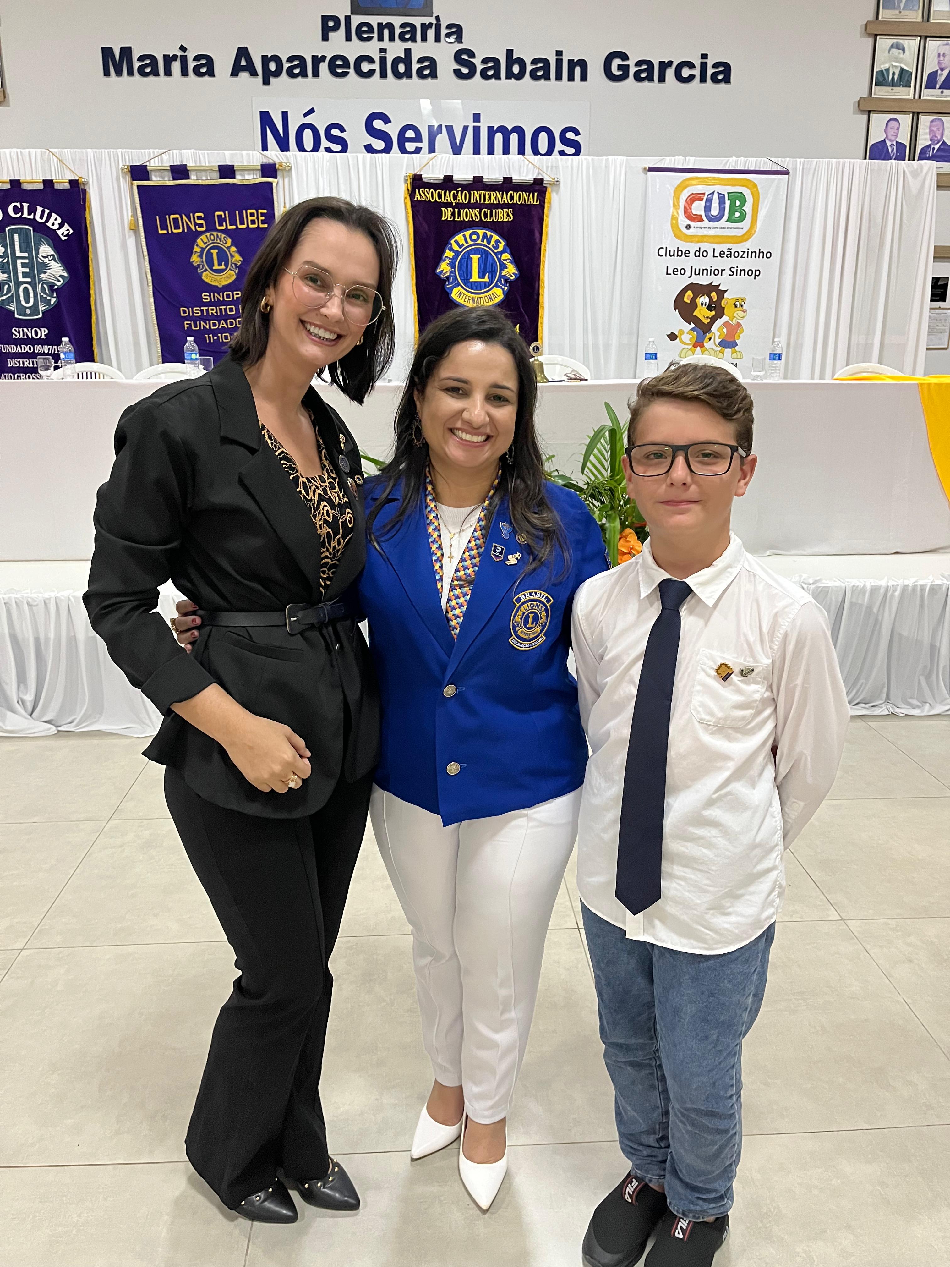 DG Cintia faz visita oficial ao Lions e Leo de Sinop