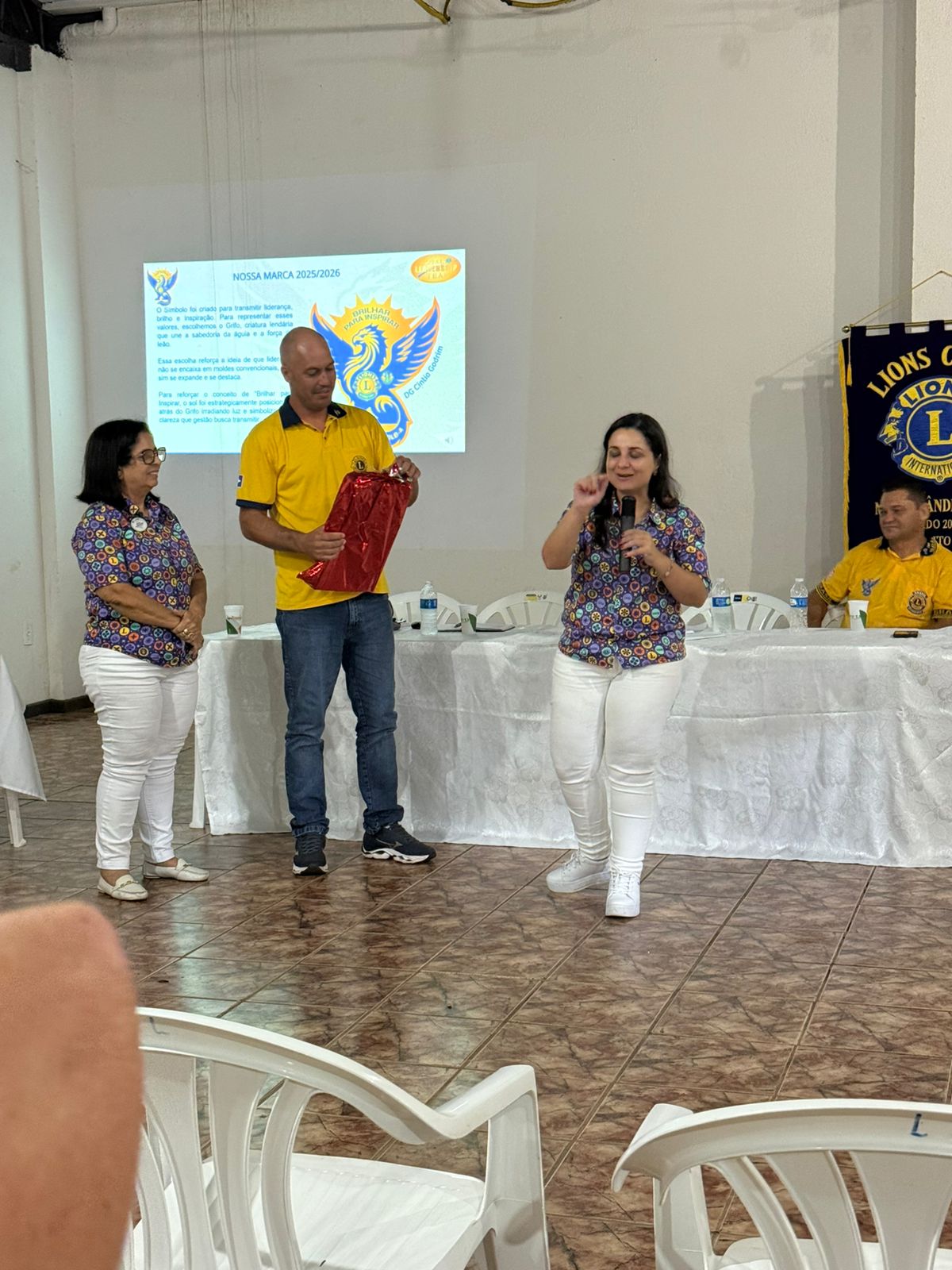 Governadora Cíntia Godrim visitou o jovem Lions Clube de Marcelândia