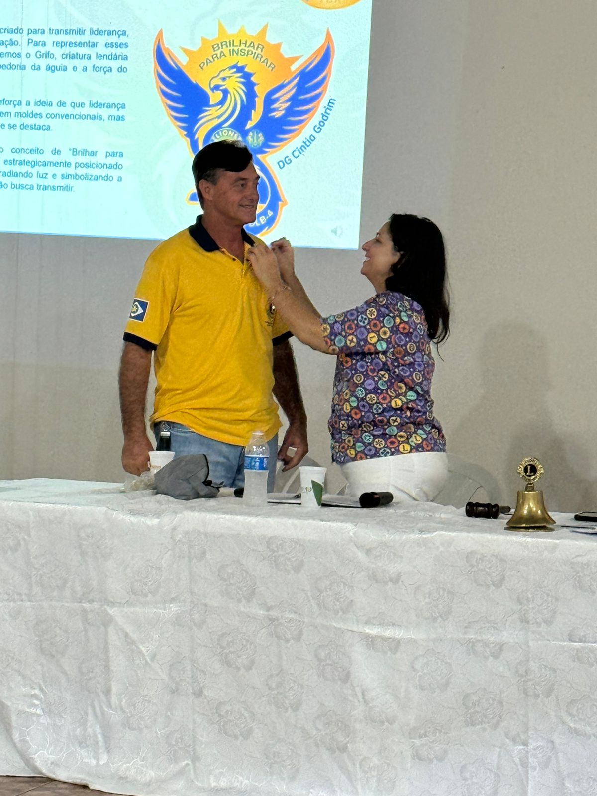 Governadora Cíntia Godrim visitou o jovem Lions Clube de Marcelândia
