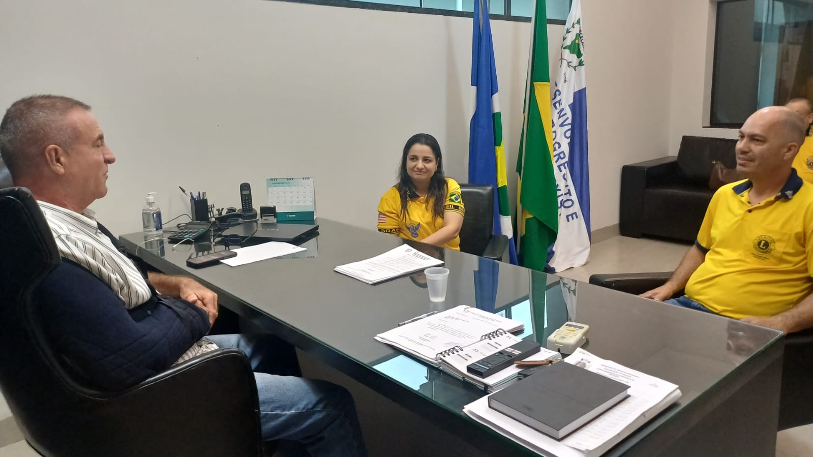 Governadora Cíntia Godrim visitou o jovem Lions Clube de Marcelândia