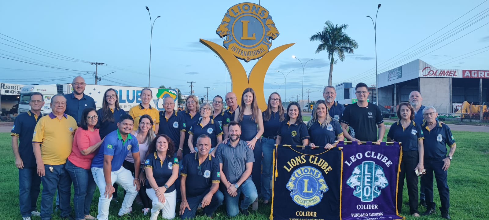 Governadora Cíntia Godrim visita o Lions e Léo Clube Colíder