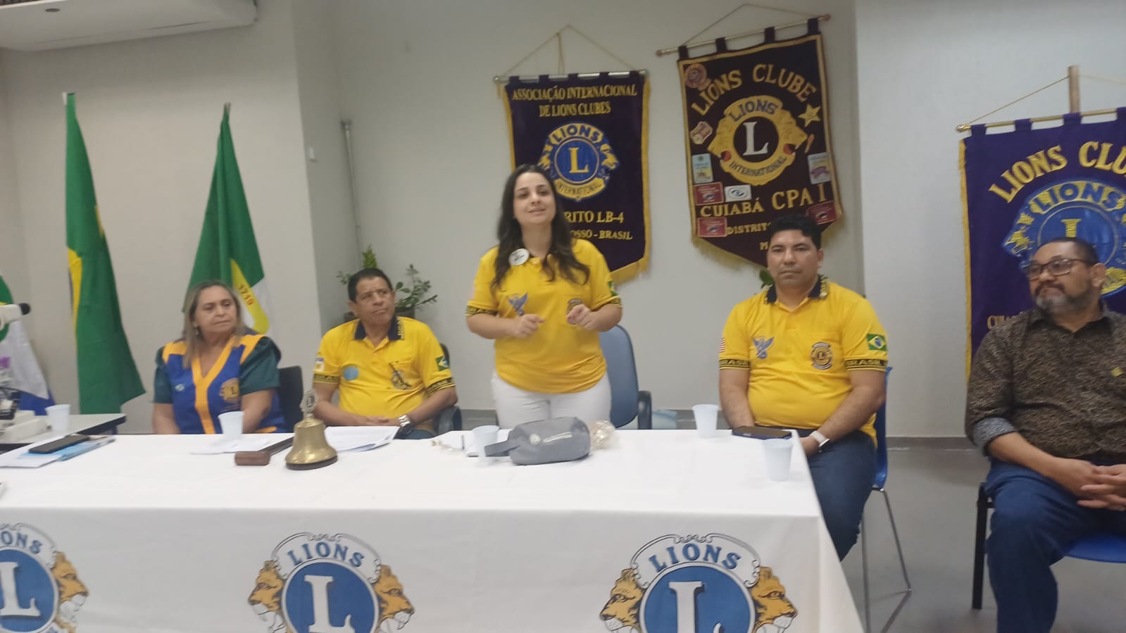 Cintia Godrim faz visita conjunta para os Lions Cuiabá Cidade Verde e CPA I