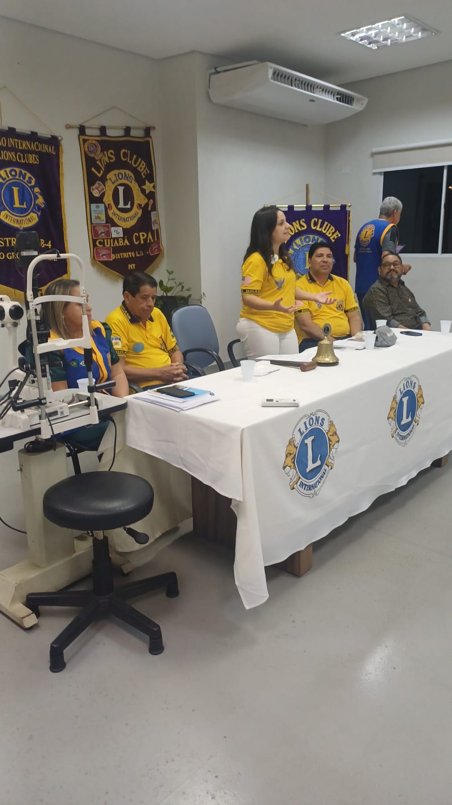 Cintia Godrim faz visita conjunta para os Lions Cuiabá Cidade Verde e CPA I