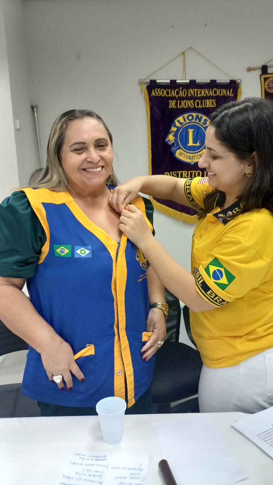 Cintia Godrim faz visita conjunta para os Lions Cuiabá Cidade Verde e CPA I