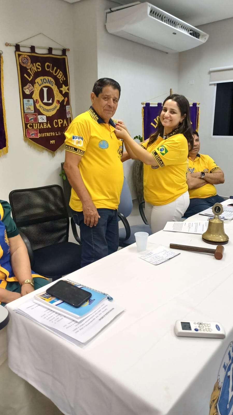 Cintia Godrim faz visita conjunta para os Lions Cuiabá Cidade Verde e CPA I