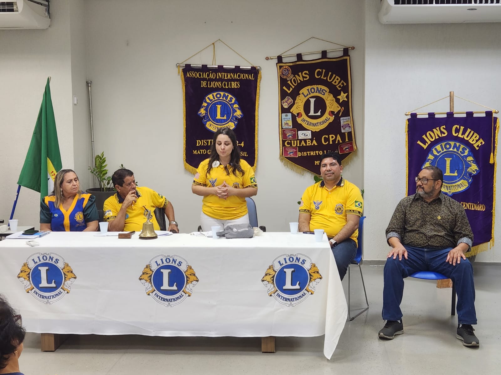 Cintia Godrim faz visita conjunta para os Lions Cuiabá Cidade Verde e CPA I