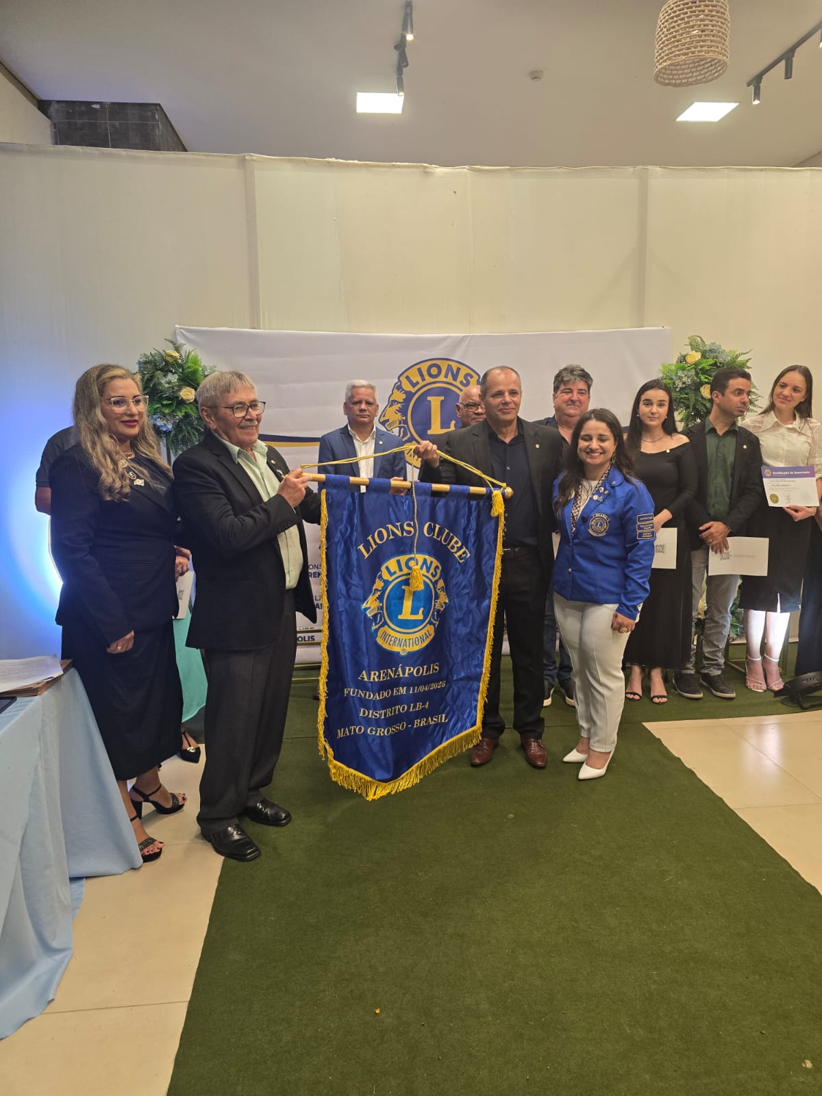 DIA 18 DE ABRIL : Arenápolis passa a integrar rede global do Lions com fundação de novo clube de serviço