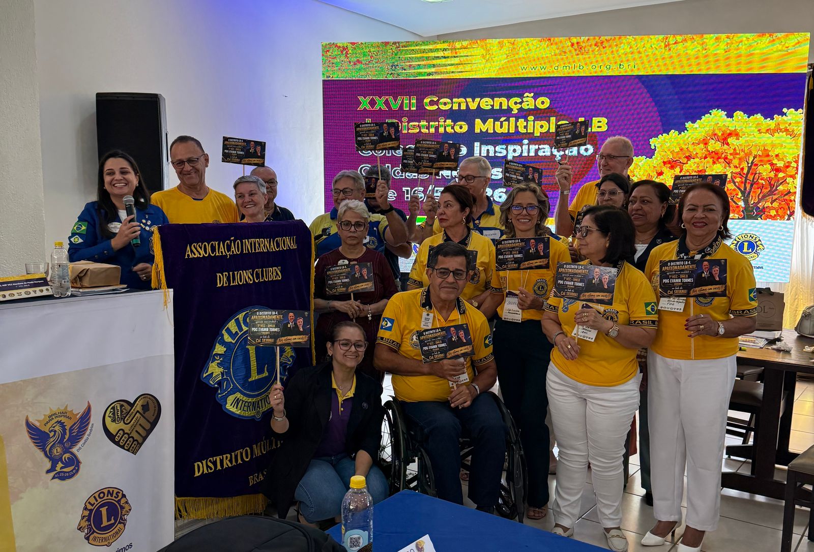 DG Cintia lidera caravana do LB-4 na XXVII Convenção do DMLB