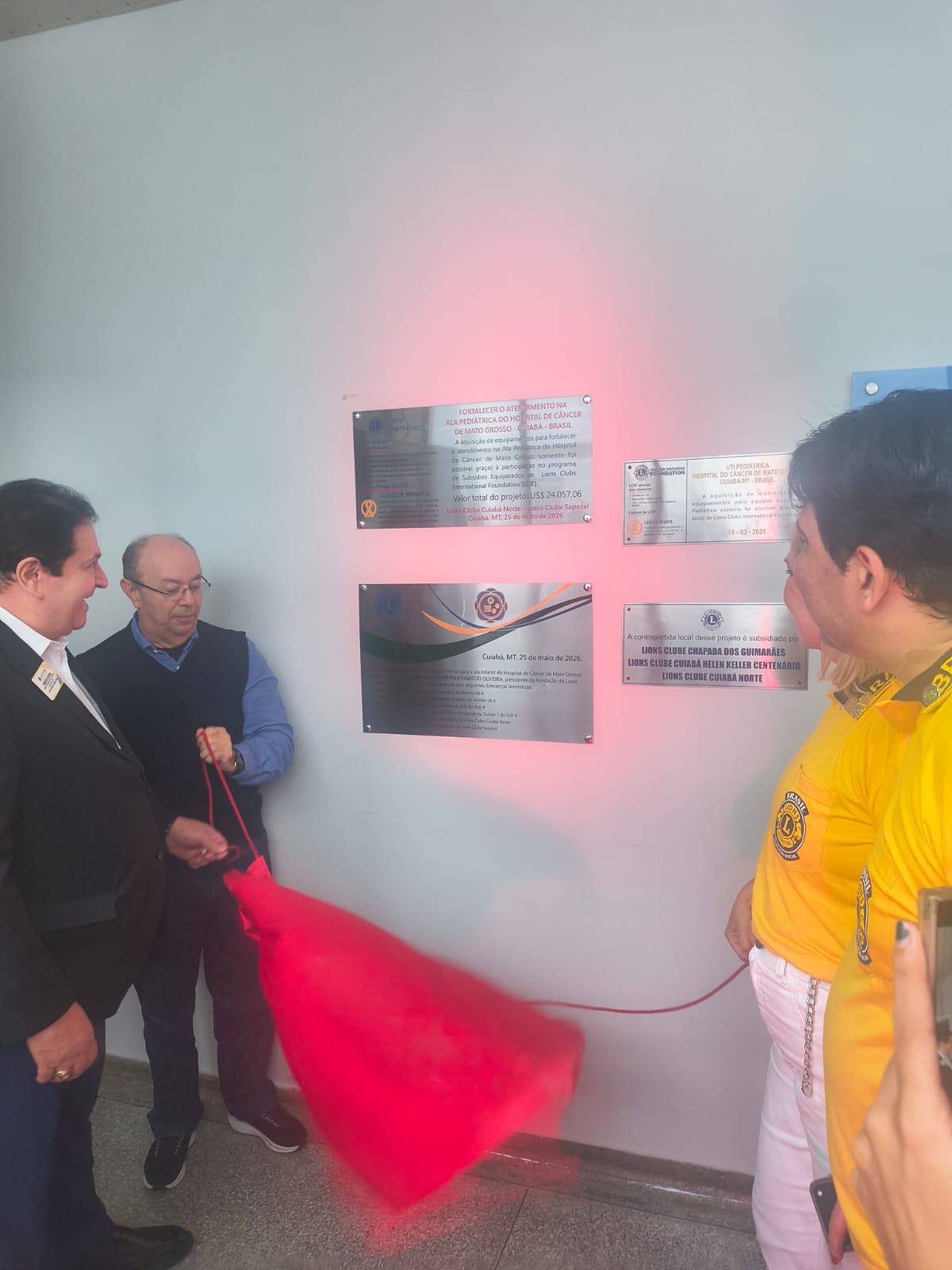 Distrito LB-4 entrega Projeto subsidiado por LCIF ao Hospital de câncer de Mato Grosso