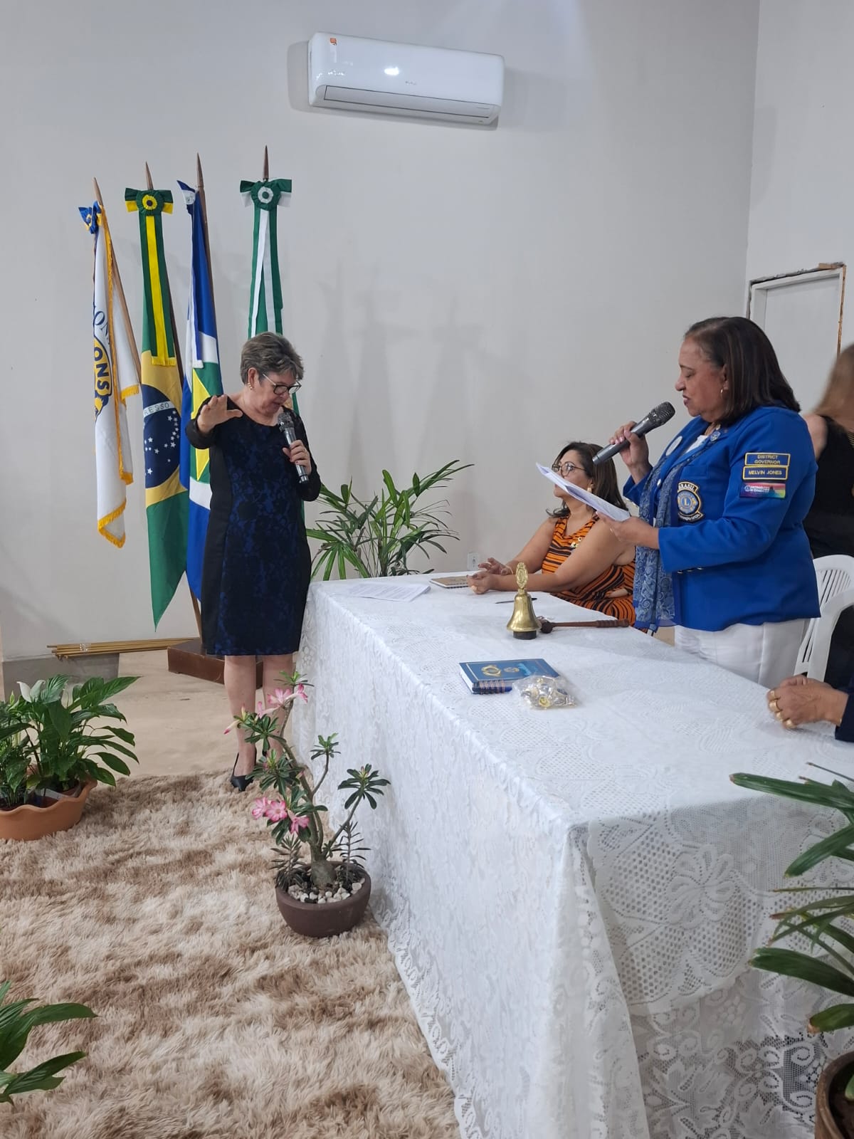 Governadora Fran visita Lions Clube Campo Verde Centenário