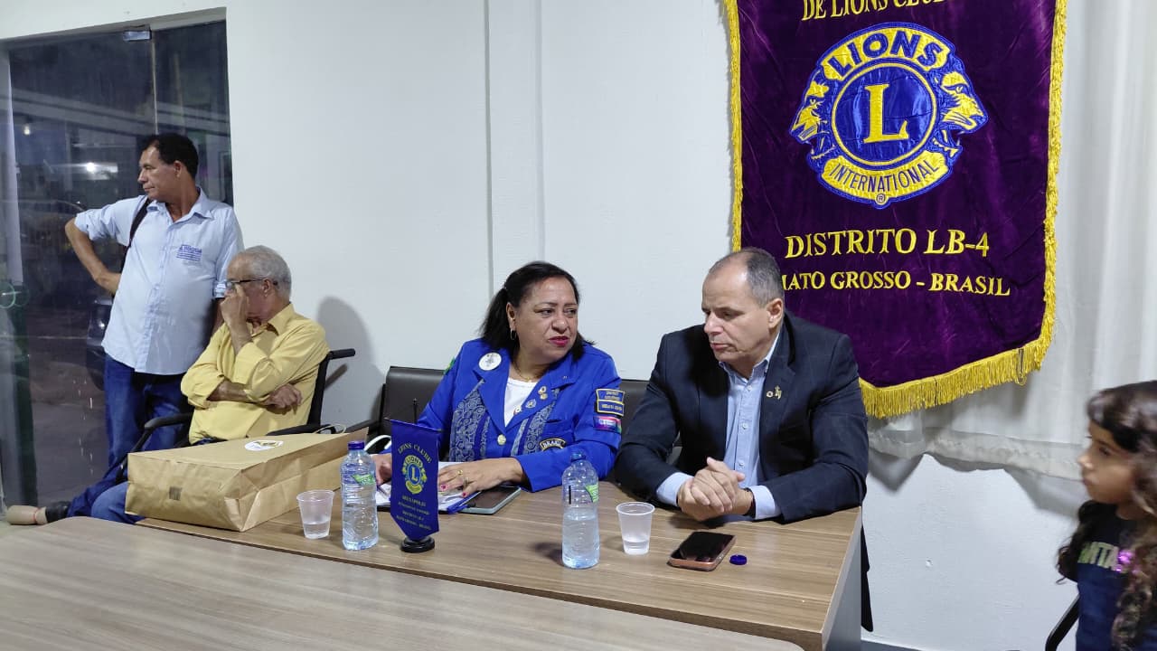 Governadora do Distrito LB-4 visita Lions Clube de Arenápolis e inicia agenda na Divisão 2A