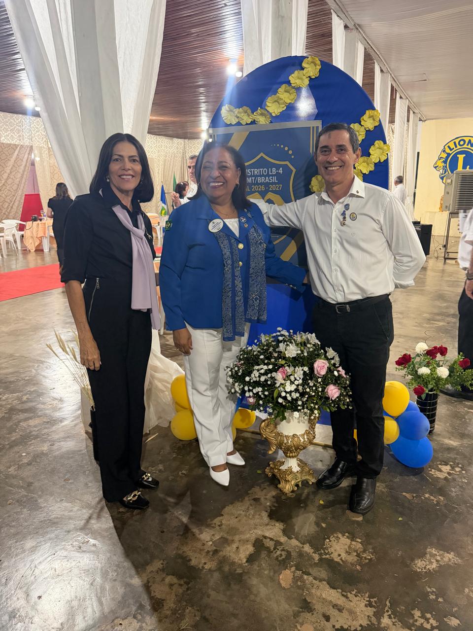Governadora visitou Lions Clube Nova Xavantina
